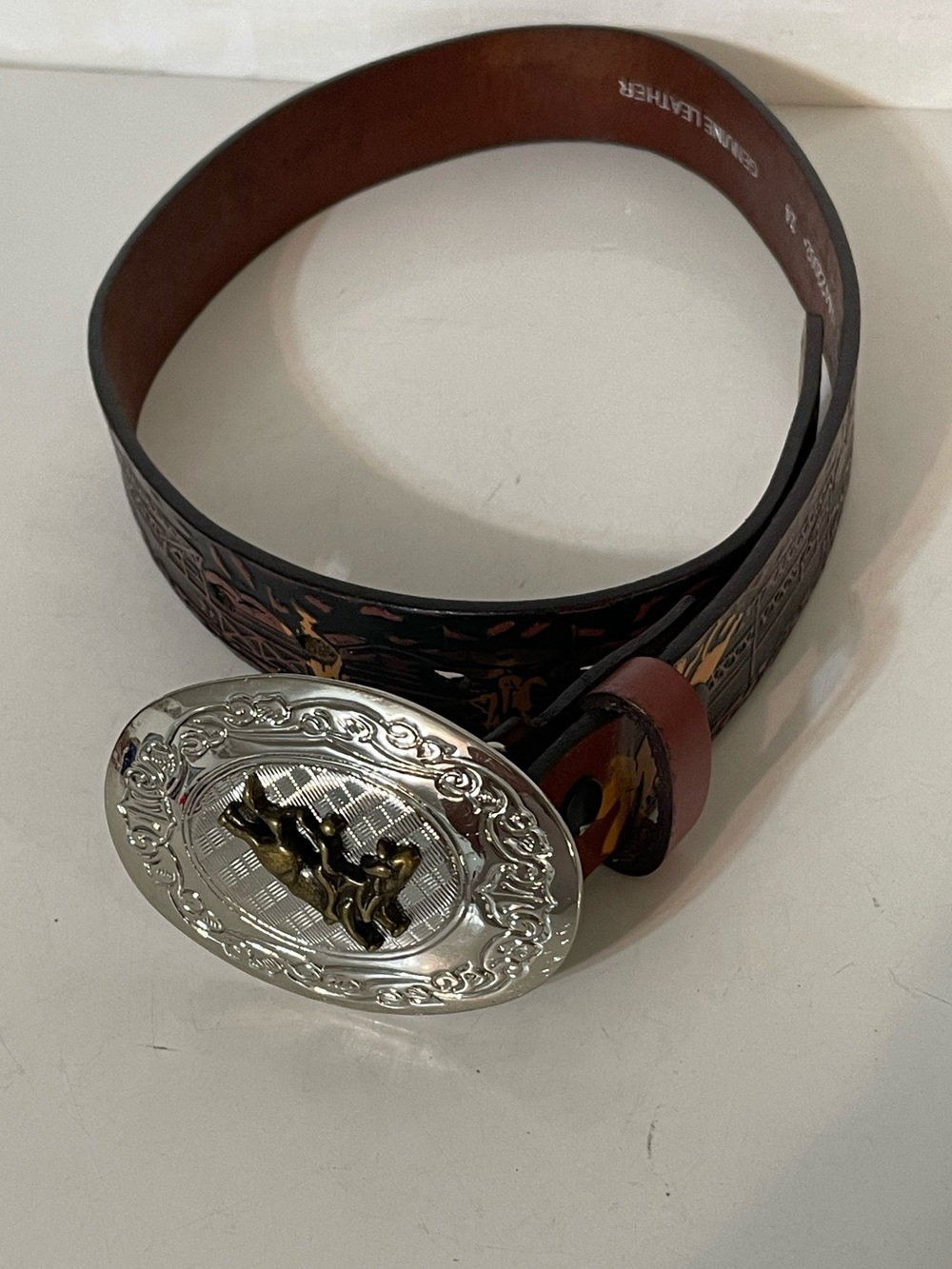 Nocona Bucking Bronco Belt for Youth
